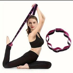 Black & Pink Resistance Stretch Band. New in Package
